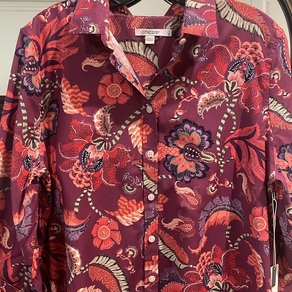 NWT Chicos top size 2 - Picture 2 of 9